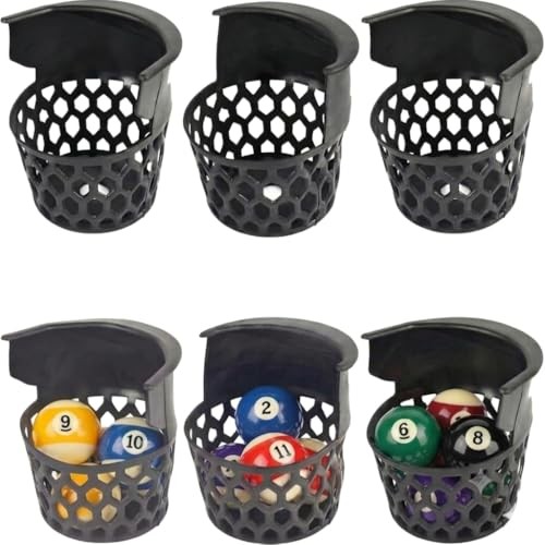 6-Pack Pool Table Pockets Replacement – Universal Fit for fit Replacement