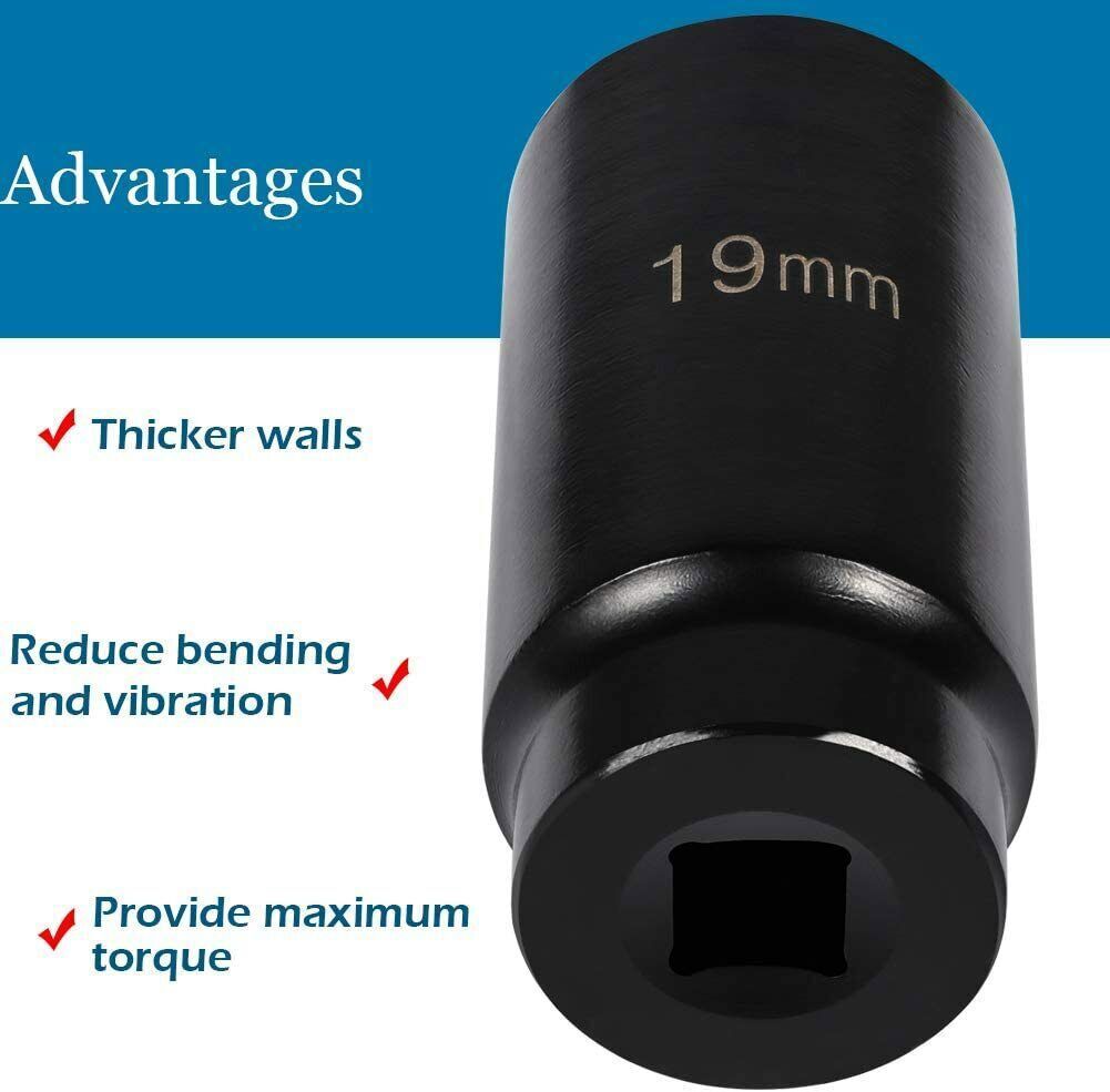19mm Harmonic Balancer Impact Socket Pulley Damper Bolt Tool for Honda Engines