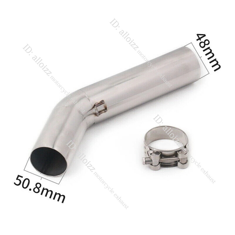 For Suzuki GSXR750 GSXR600 2006-07 Slip On Motorcycle Exhaust Pipe Mid Link Tube