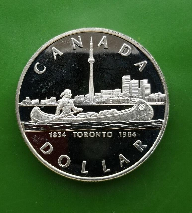 1984 Canada 50% Silver Dollar Coin #3114