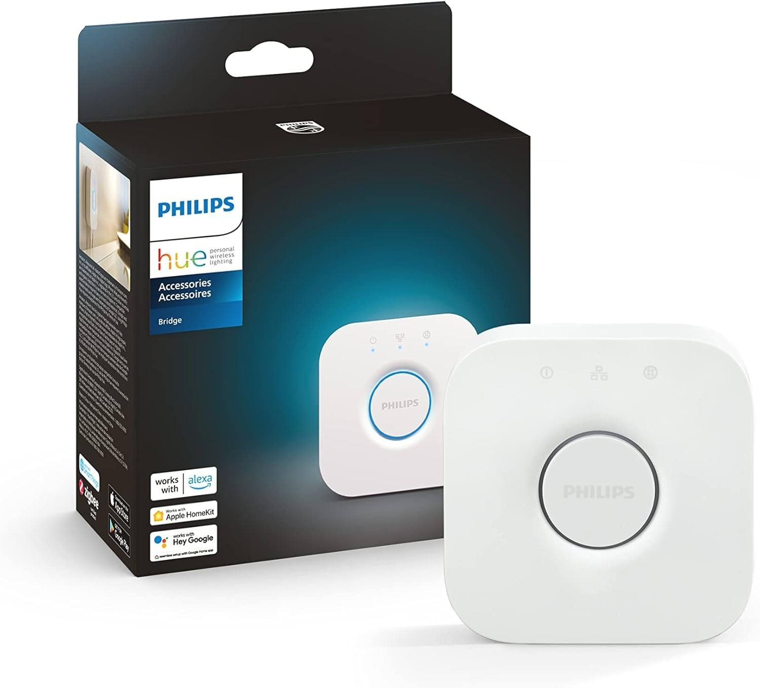 Philips Hue Bridge Lighting Controller Hub - White
