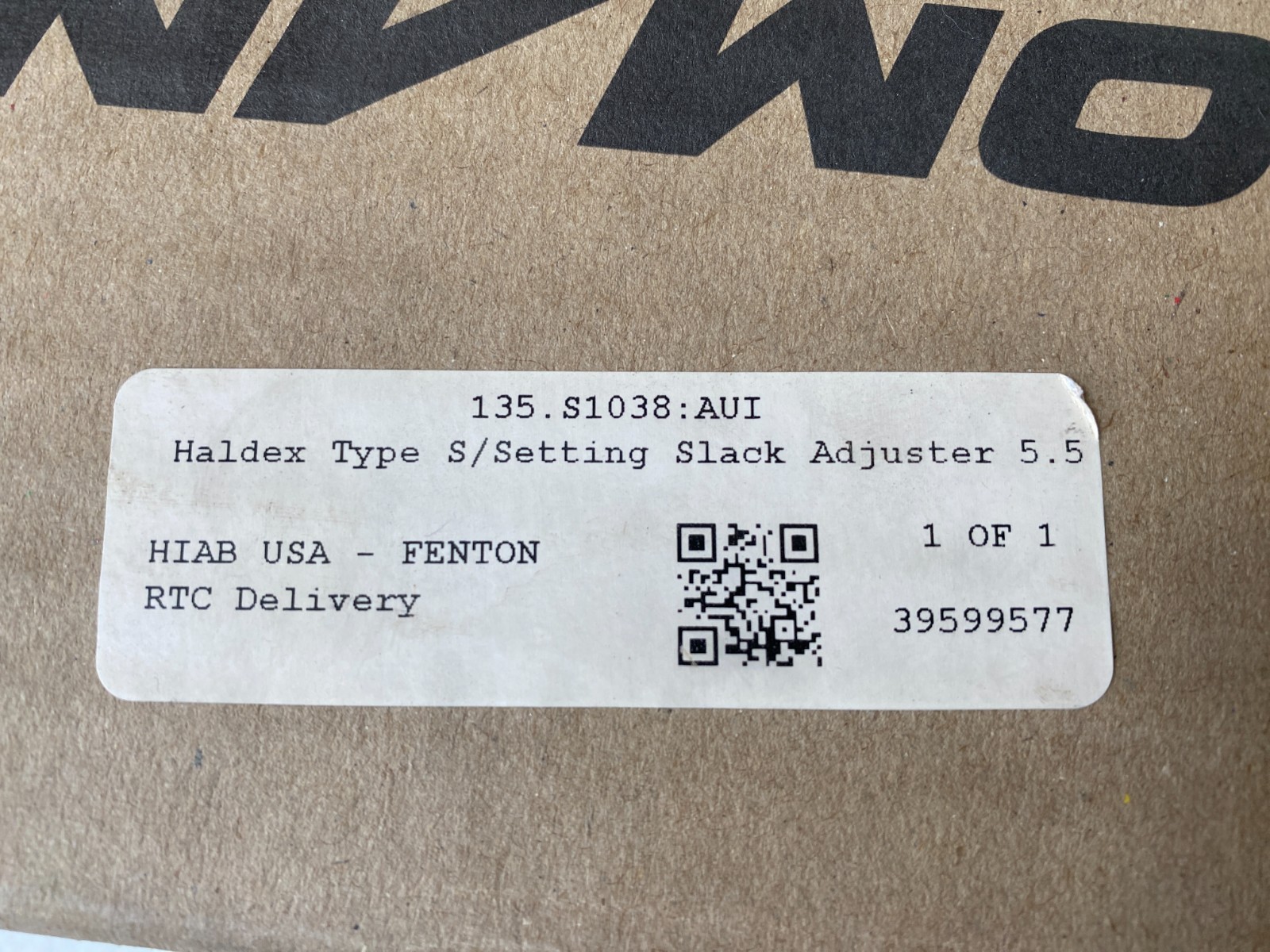 135.S1038 AUTOMANN HALDEX TYPE S/SETTING SLACK ADJ. 1-1/2-10 Spline  5-1/2" Arm