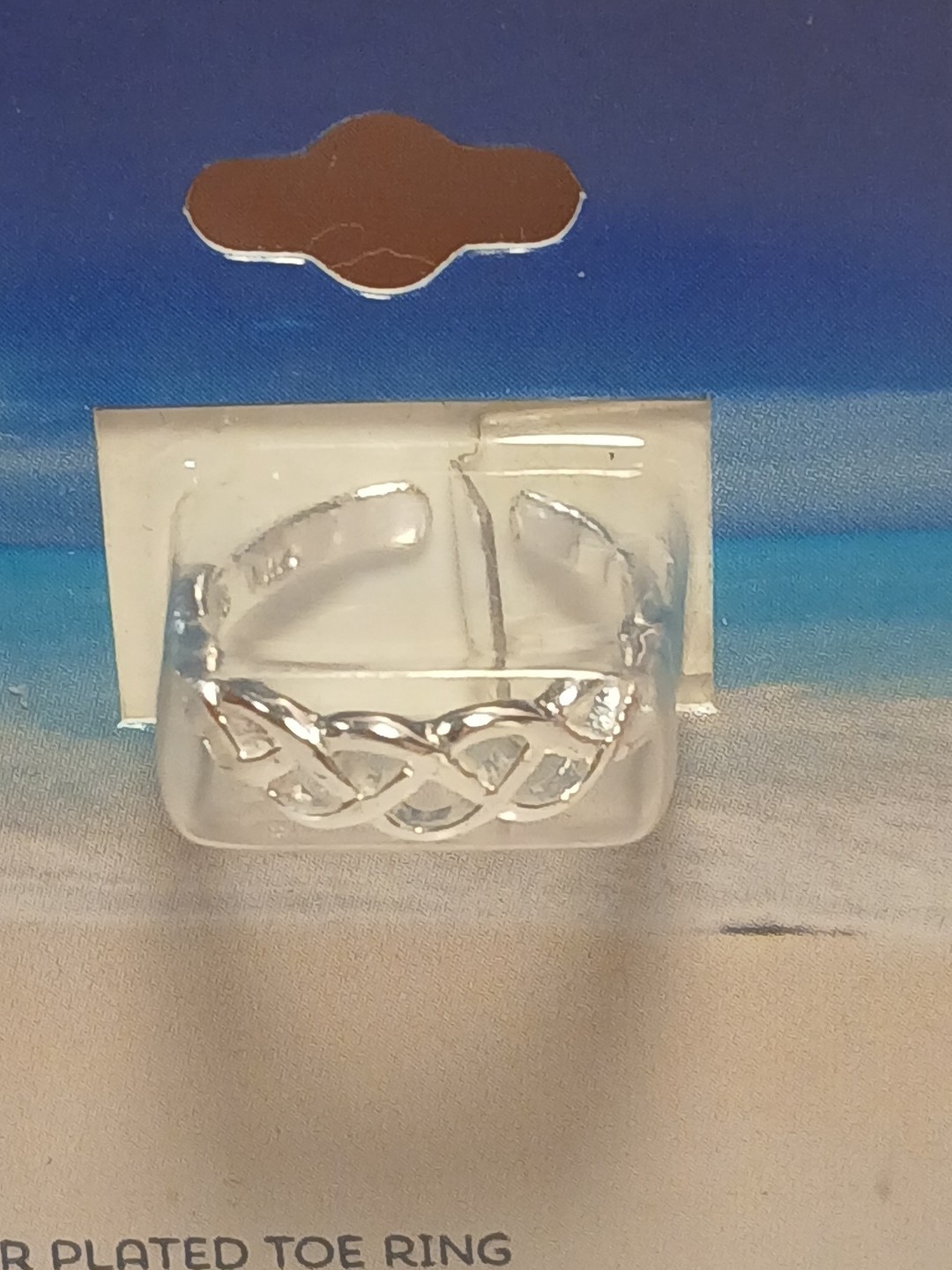 Barefoot Beach Sterling Silver 5 Bead Toe Ring New