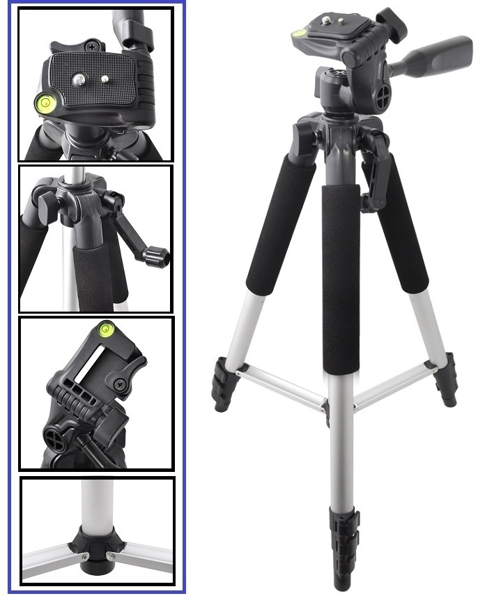 Pro - Series 57" Tripod With Case For Sony HDR-CX455 HDR-CX675