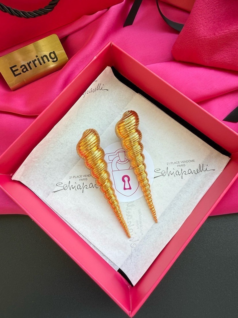 Schiaparelli shell-shaped earrings