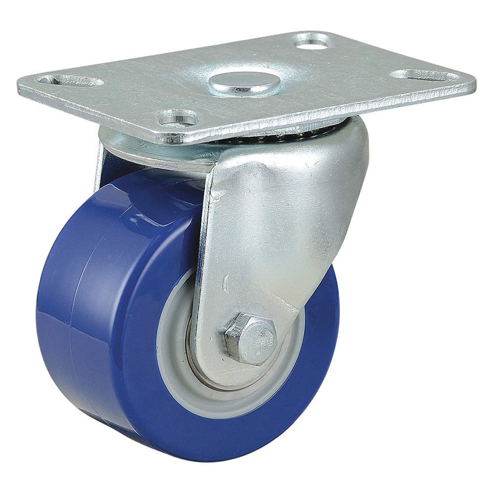GRAINGER APPROVED 33H701 PlateCaster,Swivl,Polyurethane,3 15/16"H 33H701