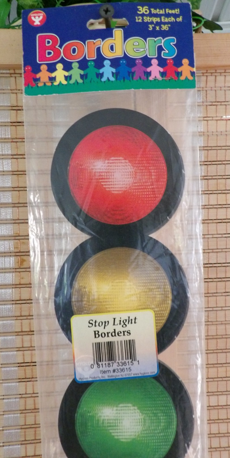 HYGLOSS PRODUCTS INC. HYG33615 STOP LIGHT DIE CUT CLASSROOM BORDER
