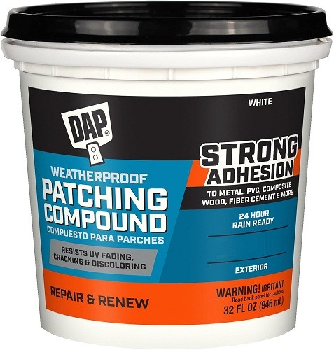 DAP® Weatherproof Patching Compound, 32.0 Fl Oz White - 8EA