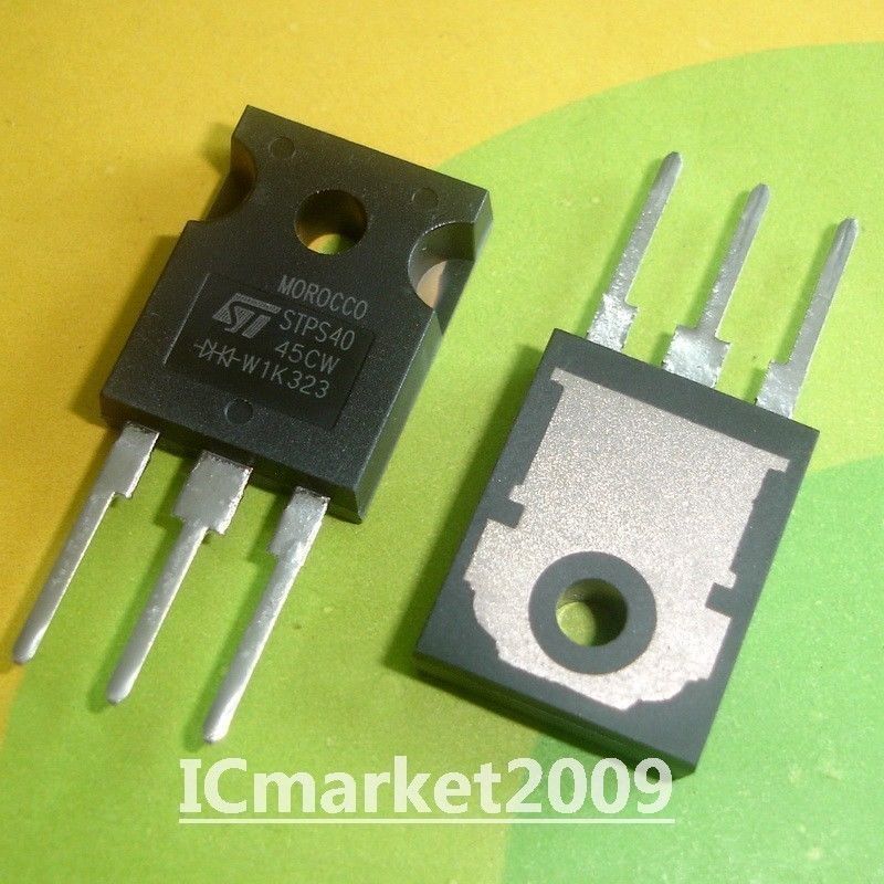 5 PCS STPS4045CW TO-3P STPS40 45CW Power Schottky Rectifiers Transistor Diodes