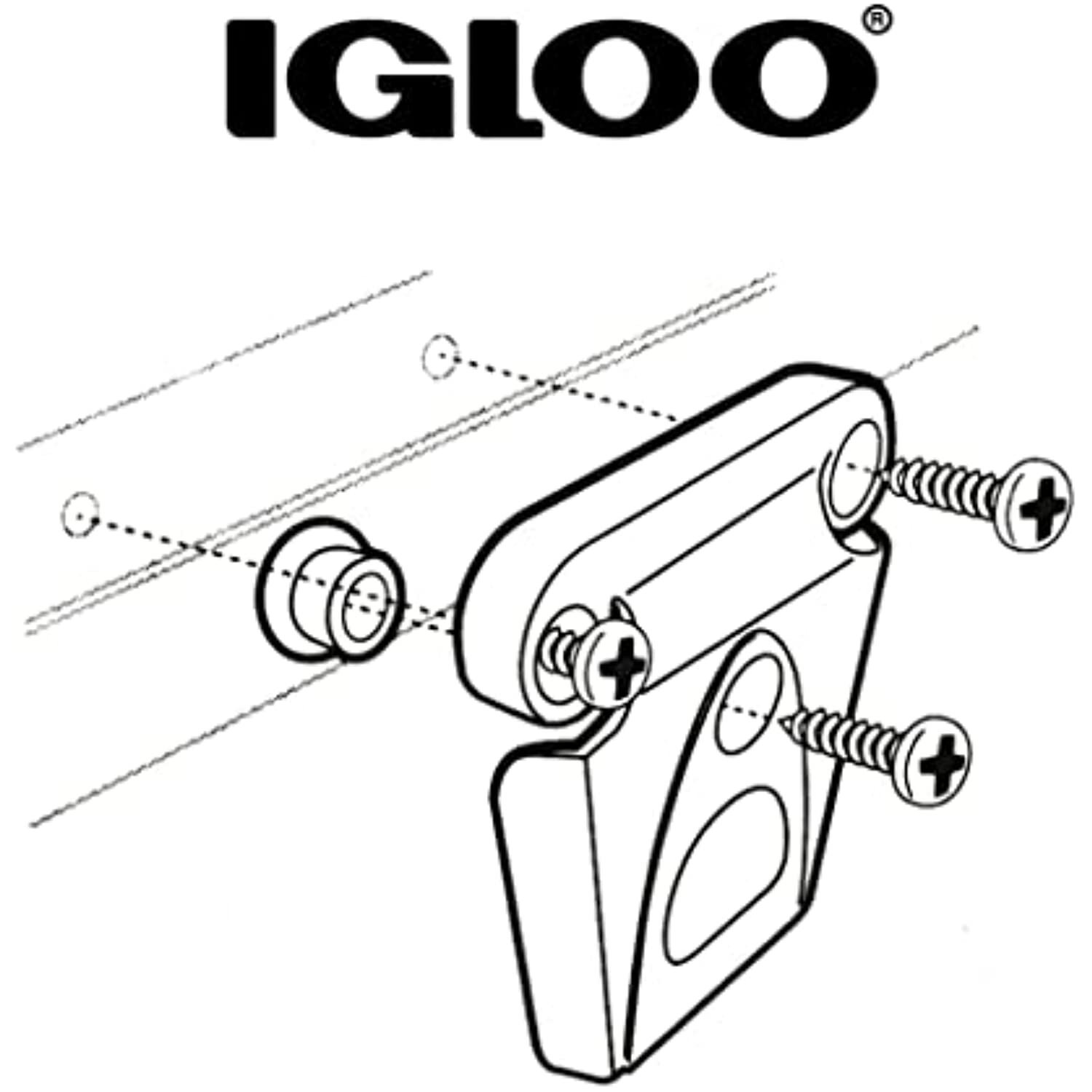 Igloo Cooler Standard Plastic Latch 1pk 24013