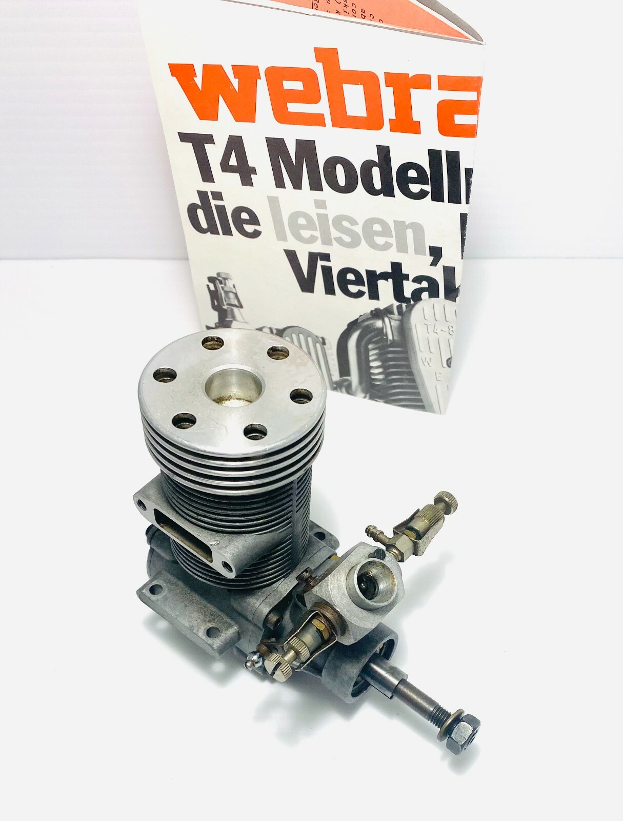 Webra 61 Speed Heli Engine Vintage w/ Dynamix Carb.