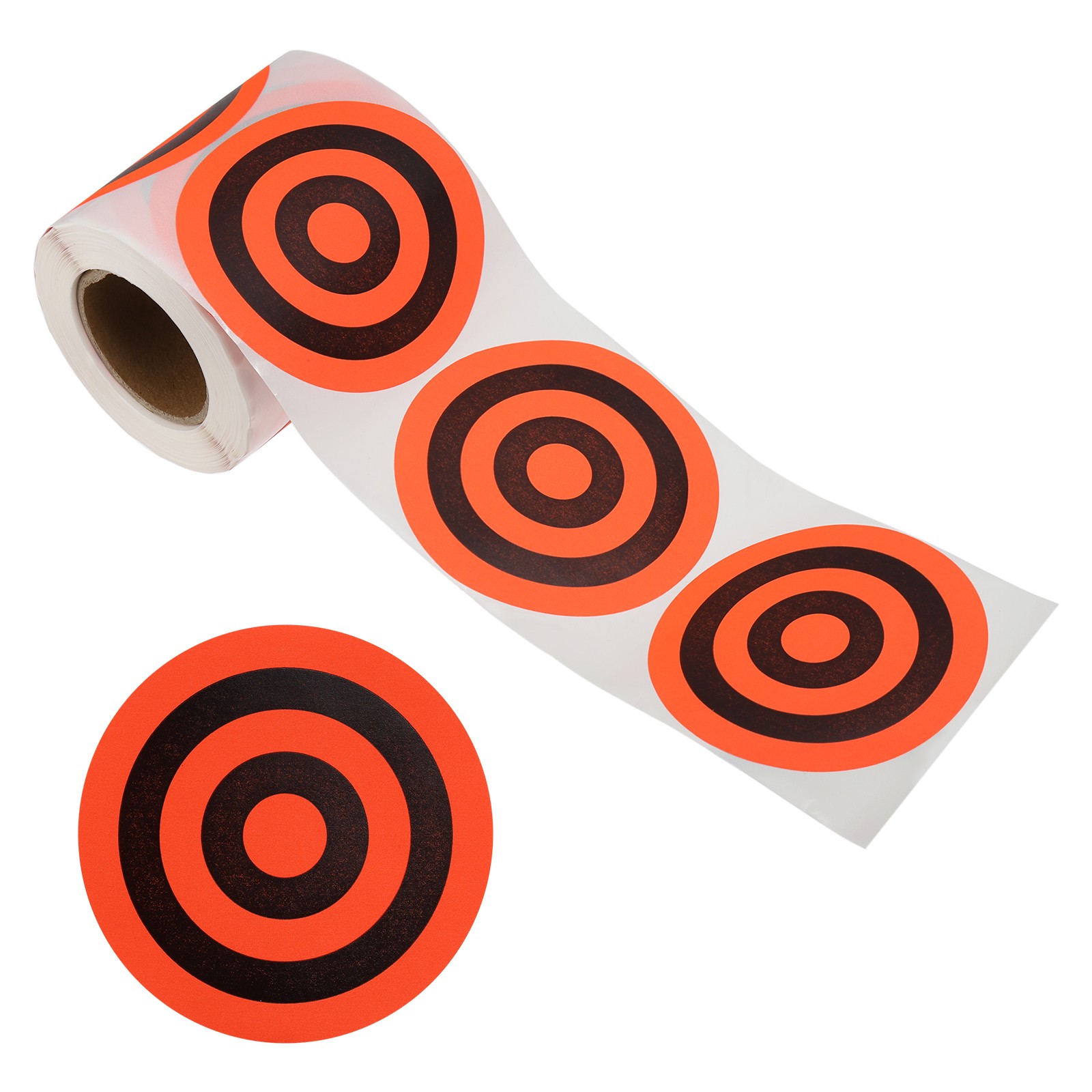 1 Roll Circle Splatter Target Stickers 3", Orange/Black Style 2