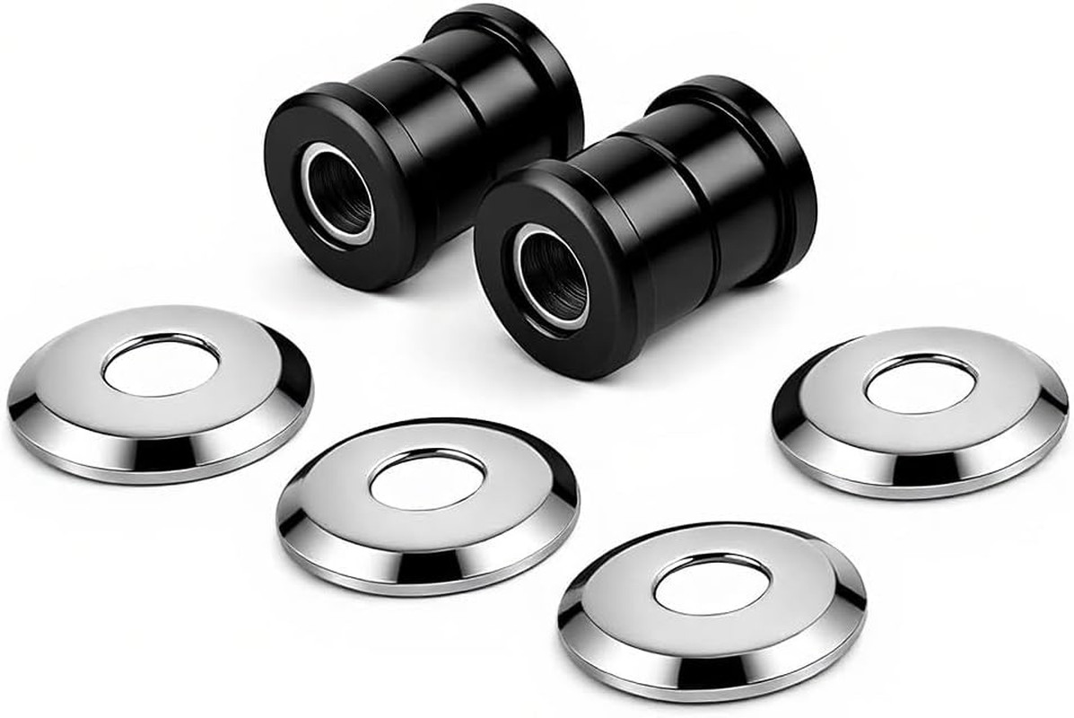 Motorcycle Handlebar Riser Bushings Kit 2 Pack Polyurethane Dampers With Metal W
