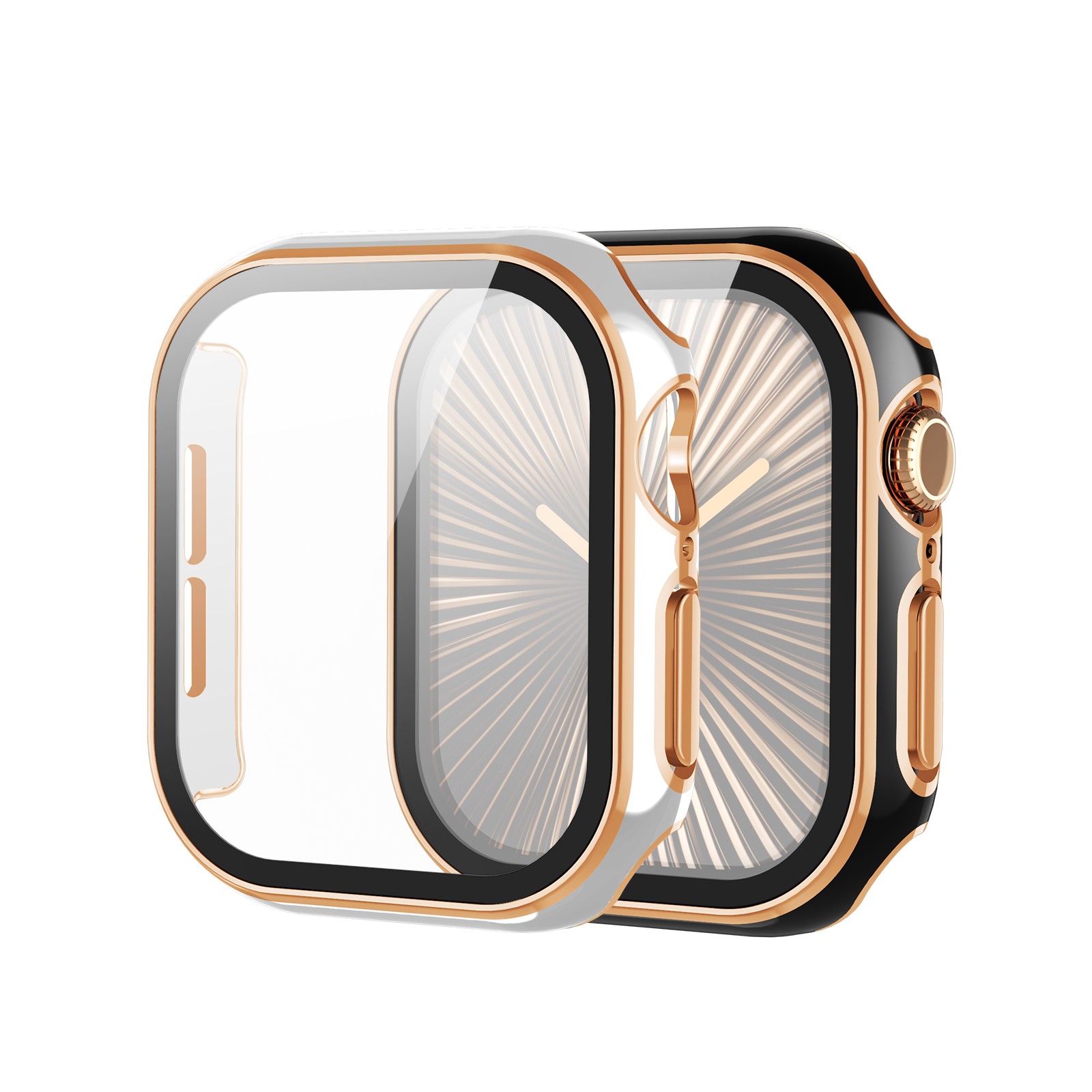 [2 Pack] Case for Apple Watch Series 10 42mm with Screen Protector Hard PC Cover