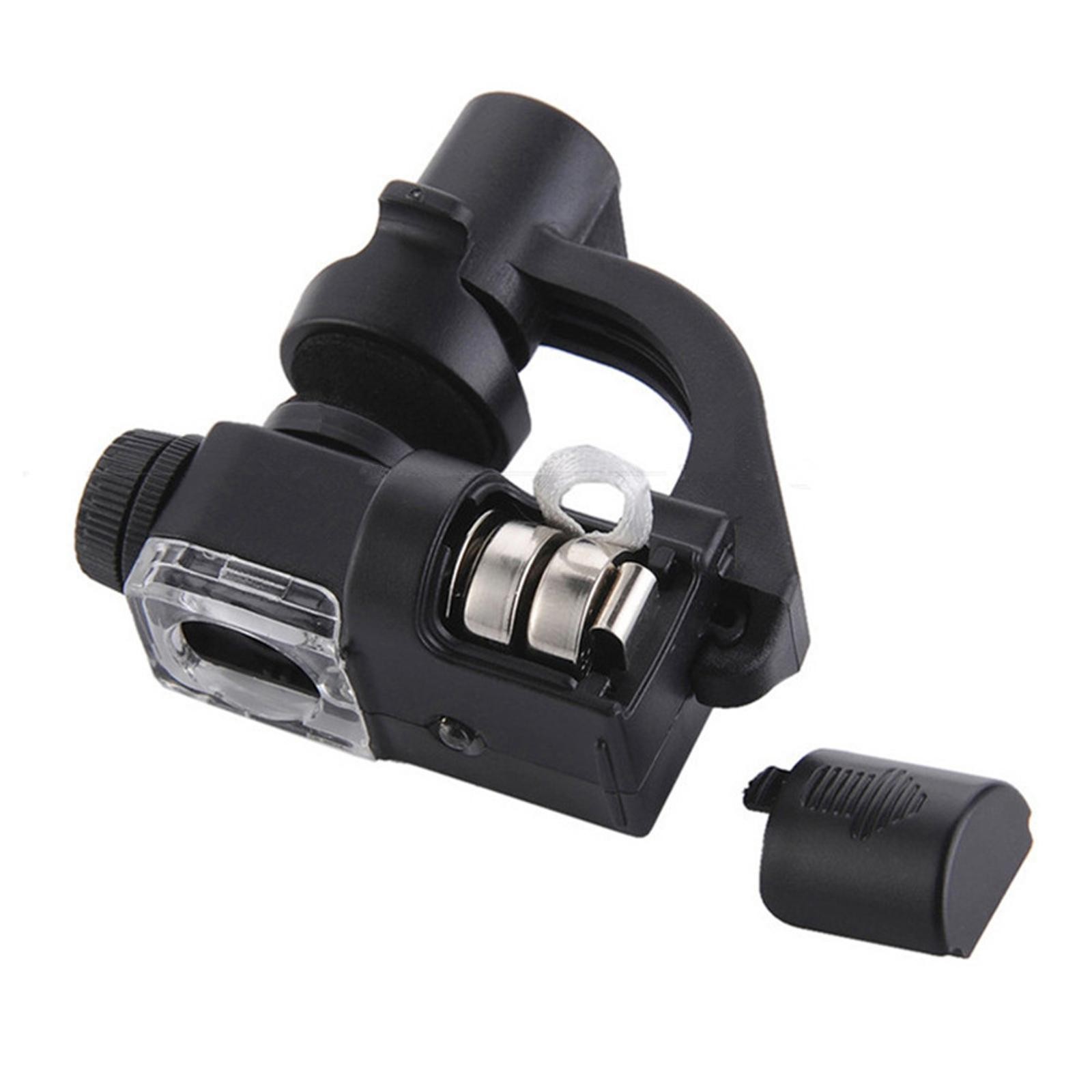 90X Magnification Zoom LED Magnifier Focus Cellphone Microscope  Glass Lens