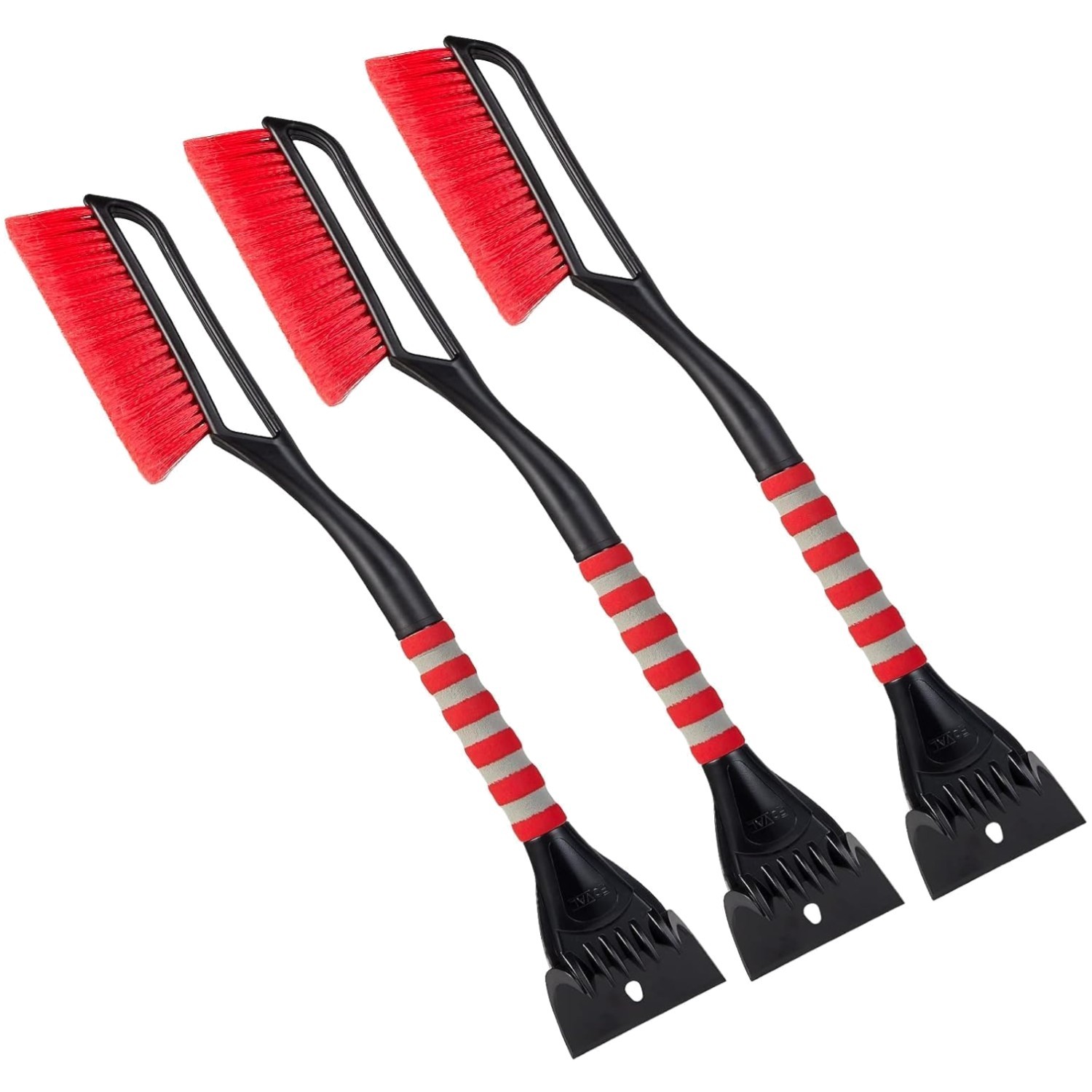 27" Ice Scraper Snow Brush 3 Pack - Winter Car Tool Set