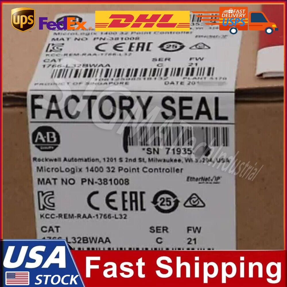 Factory Sealed 1766-L32BWAA SER C MicroLogix 1400 32 Point Controller USA