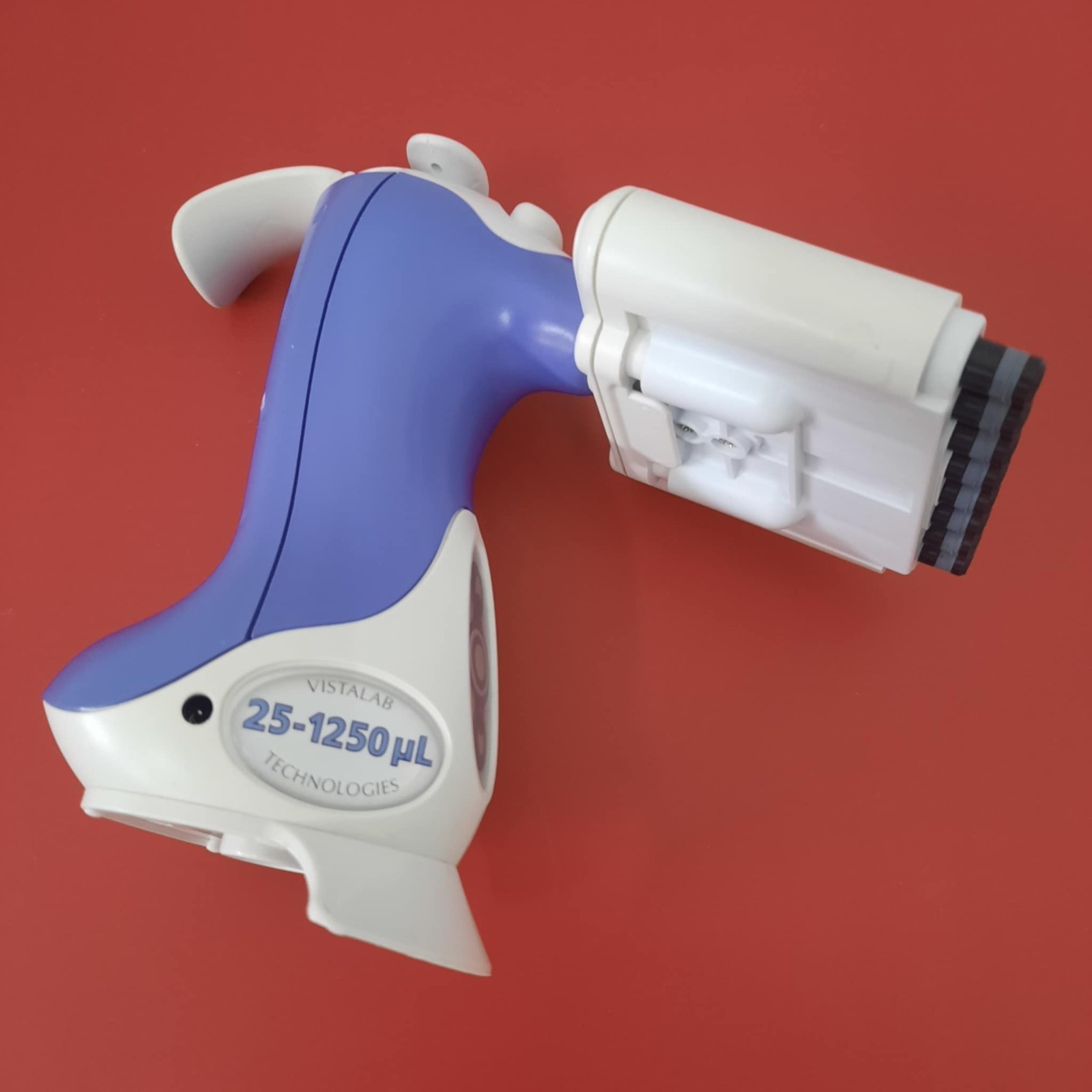 Vista Lab Ovation 8 Channel Electronic Ergonomic Multichannel Pipette, 25-1250uL