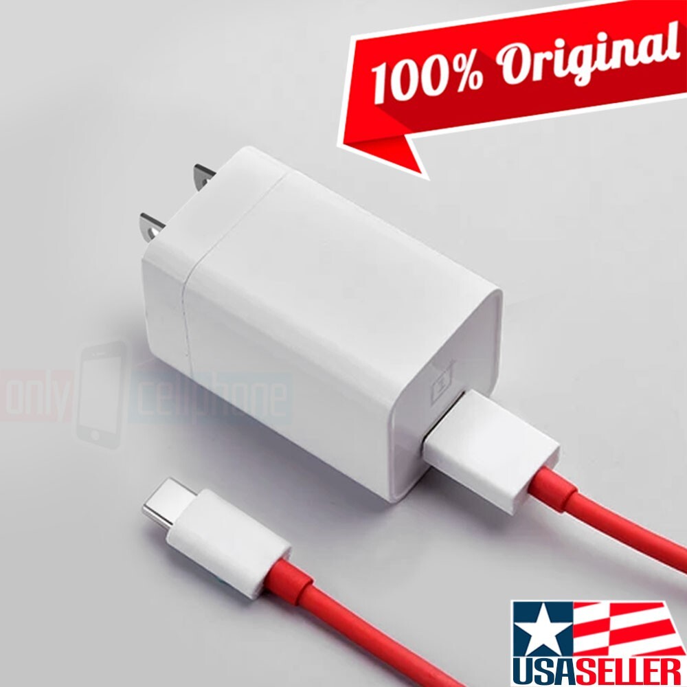 OEM Original OnePlus Dash 4A Charger USB-C Data Cable Kit for 7/7T/6/6T/5/3