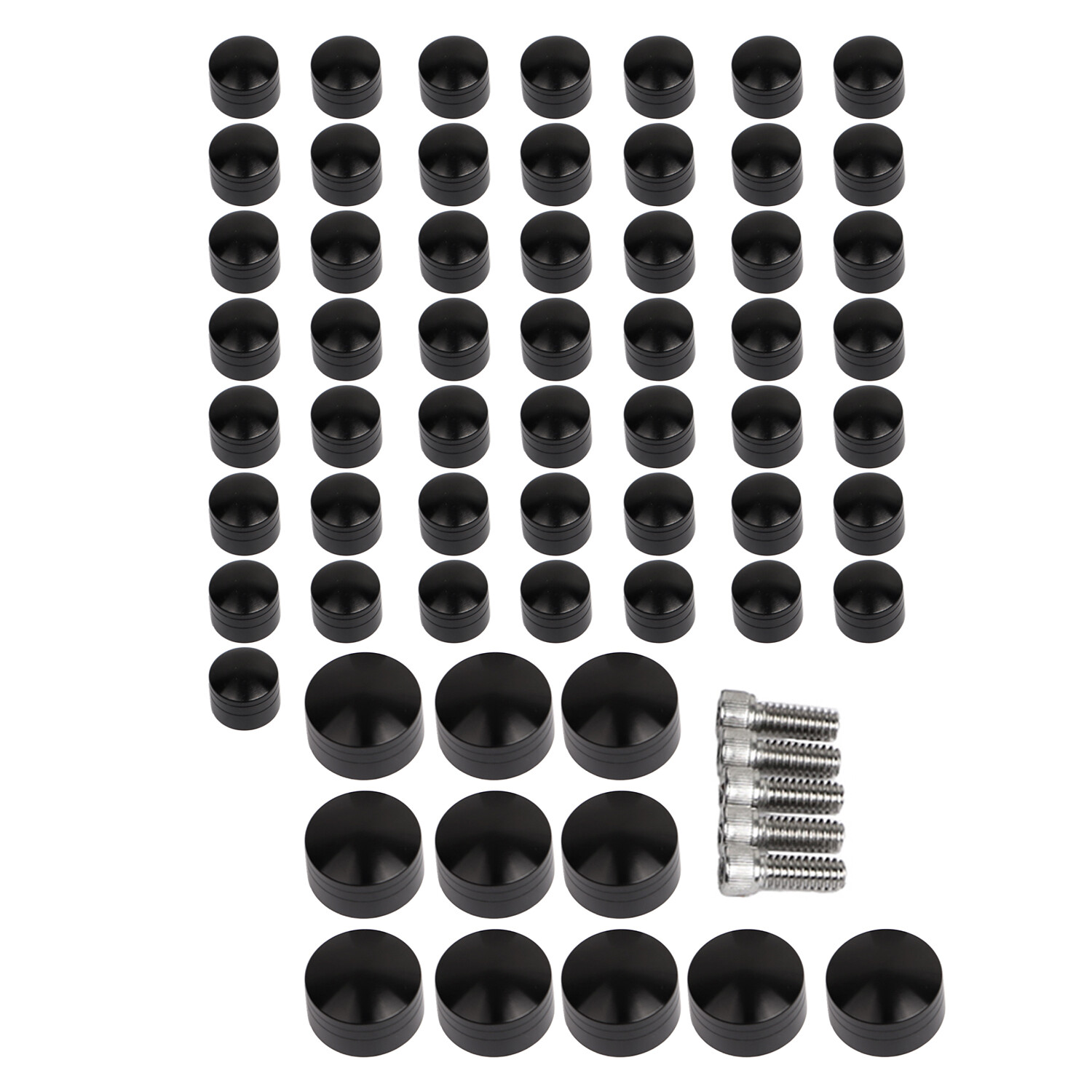 61pcs CNC Engine Bolt Covers Cap For Harley Heritage Softail FLSTC FXST Breakout
