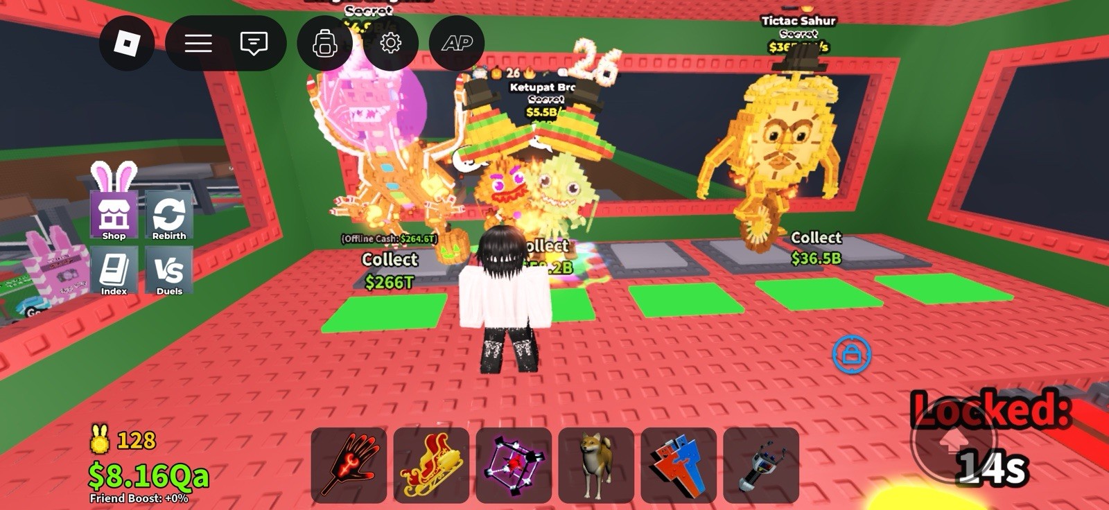Roblox Secret Pets Ketupat Brc & Tictac Sahur Generation 26 Game Item Asset