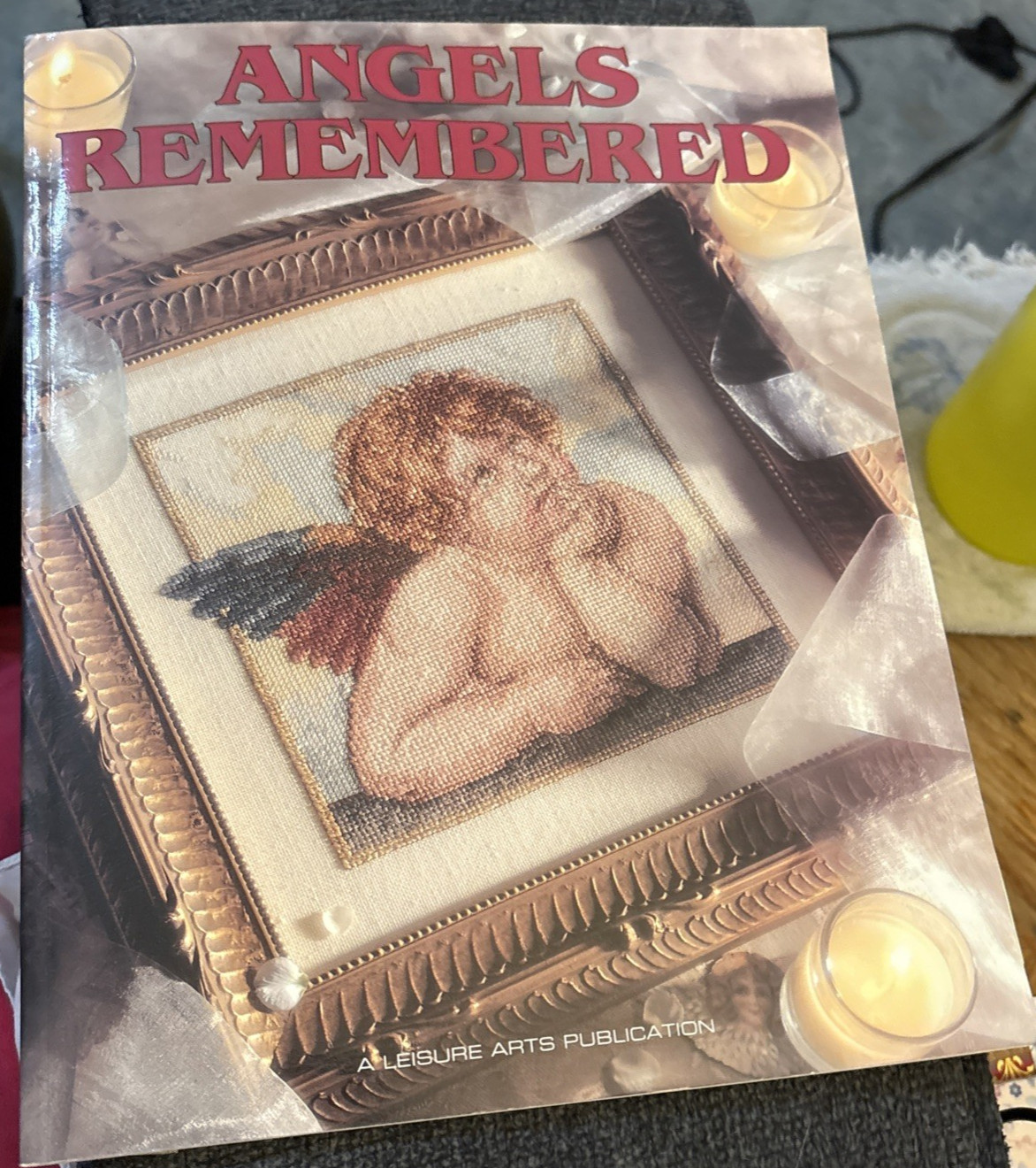 Vtg Rare Leisure Arts ANGELS REMEMBERED Cross St 1996 Bk