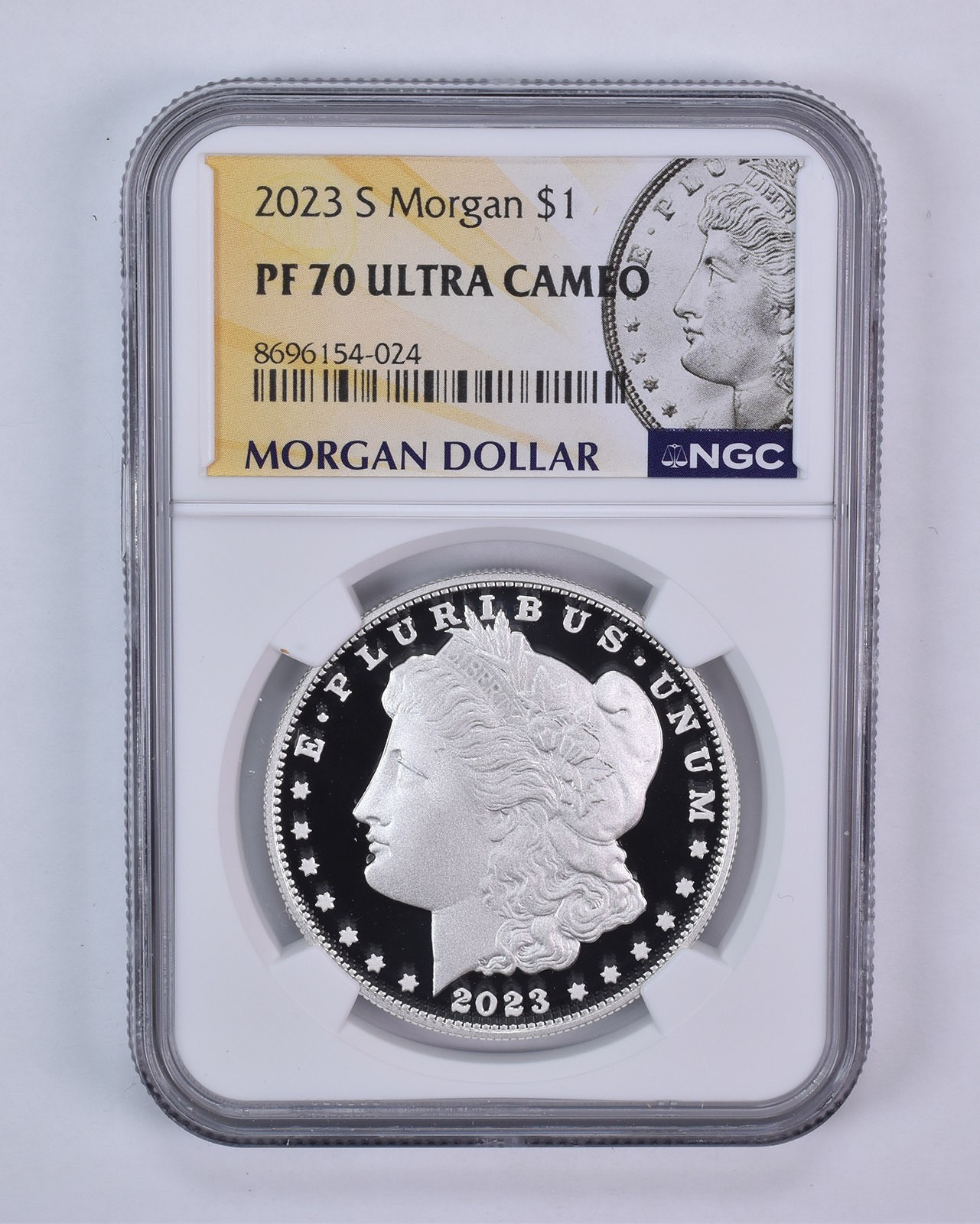 2023-S Morgan Silver Dollar PF70 UCAM NGC Special Label