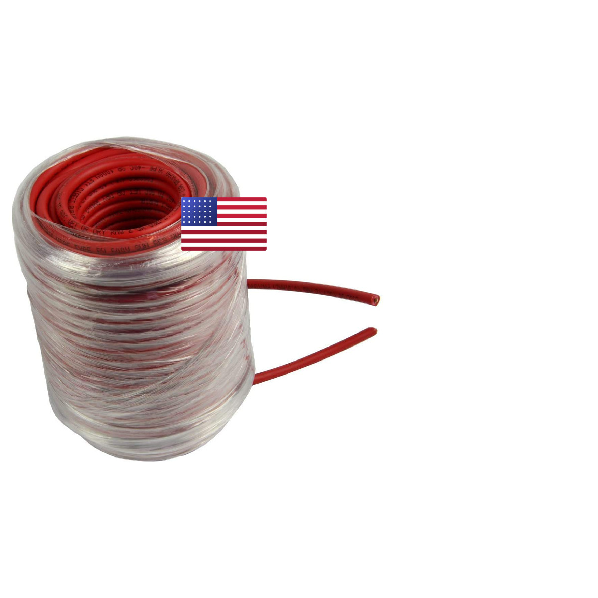 Temco Industrial Temco 12 Awg Solar Pv Wire 100 Ft Red Bare Copper Made In Usa