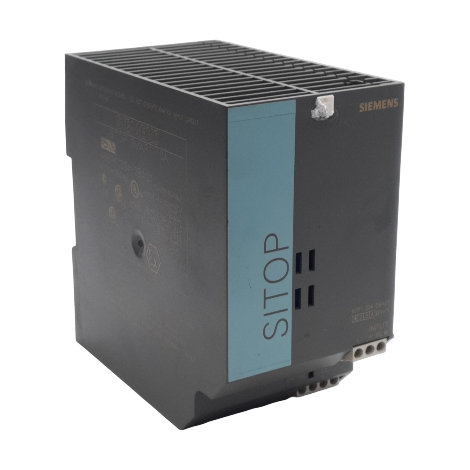 Siemens 6EP1 334-2BA01 PLC Power Supply 120/230VAC Input, 24VDC Output, DIN Rail