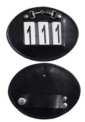 Echo Beach Equestrian Genuine Leather Number Holder Pair for Bridle or Saddle...