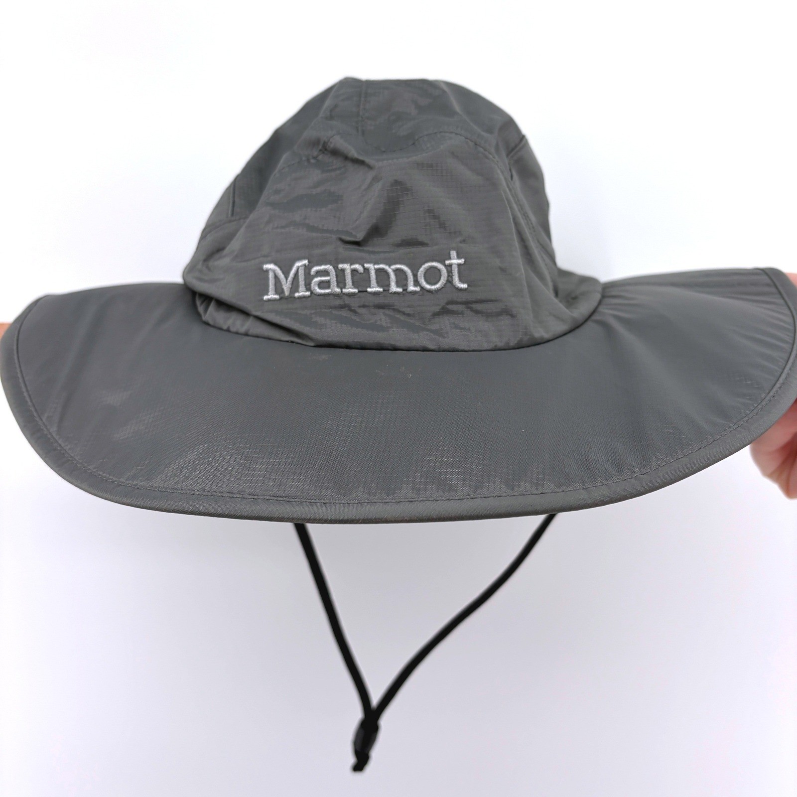 Marmot Wide Brim Sun Hat Men's S/M Gray Lightweight Outdoor Hiking Boonie Hat