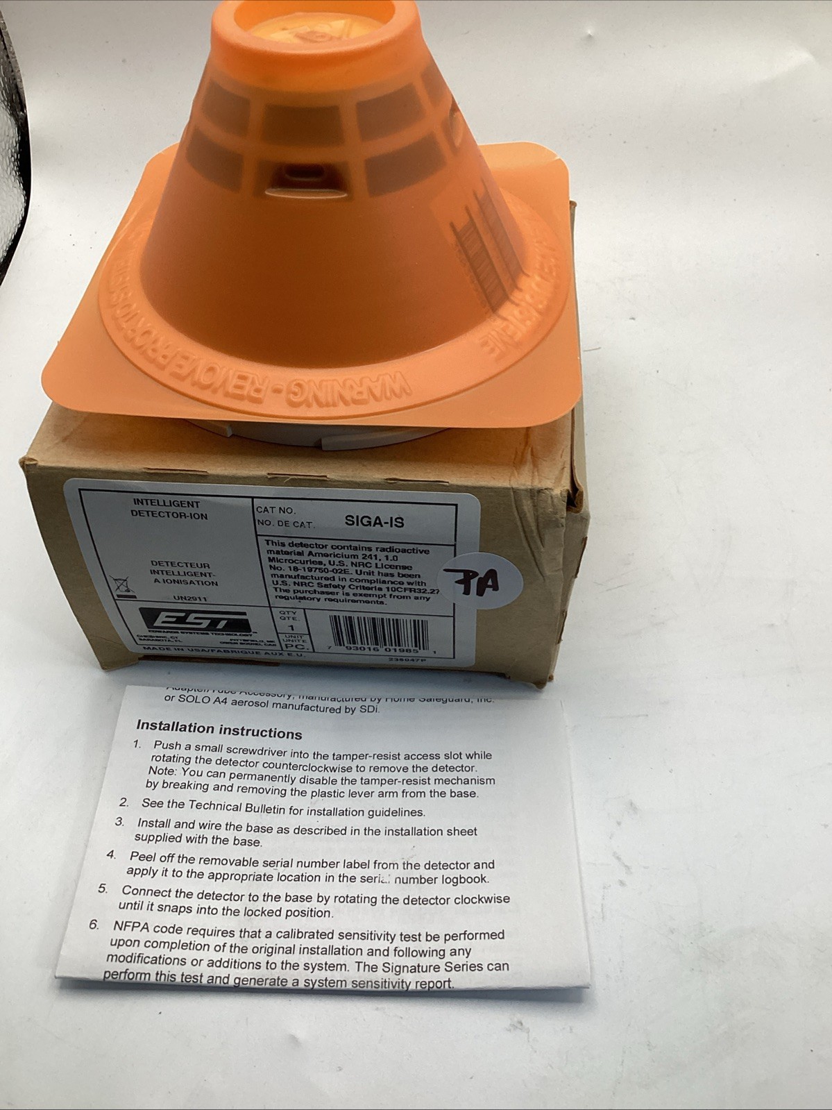 EST SIGA-IS ADDRESSABLE SMOKE DETECTOR ⚪️