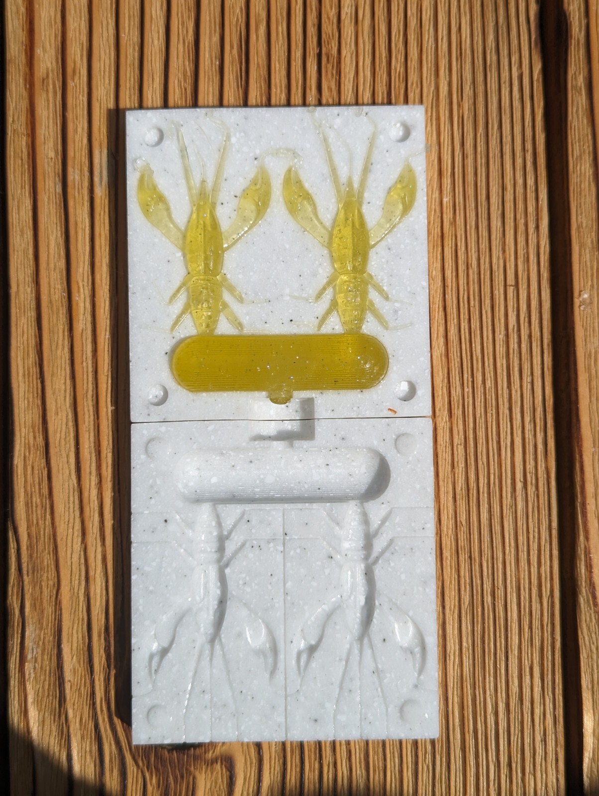 FishUp Real craw Fishing Mold DIY Mould Lure Bait Soft 2.0inch 50mm 3.17