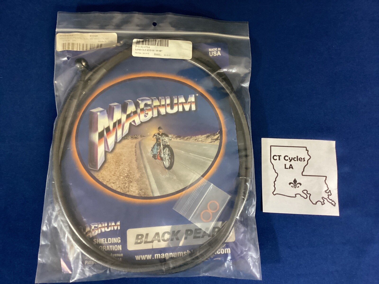NEW Magnum Black Pearl 35 degree, 68" Hydraulic Clutch Line, 1132-0764, 41568*