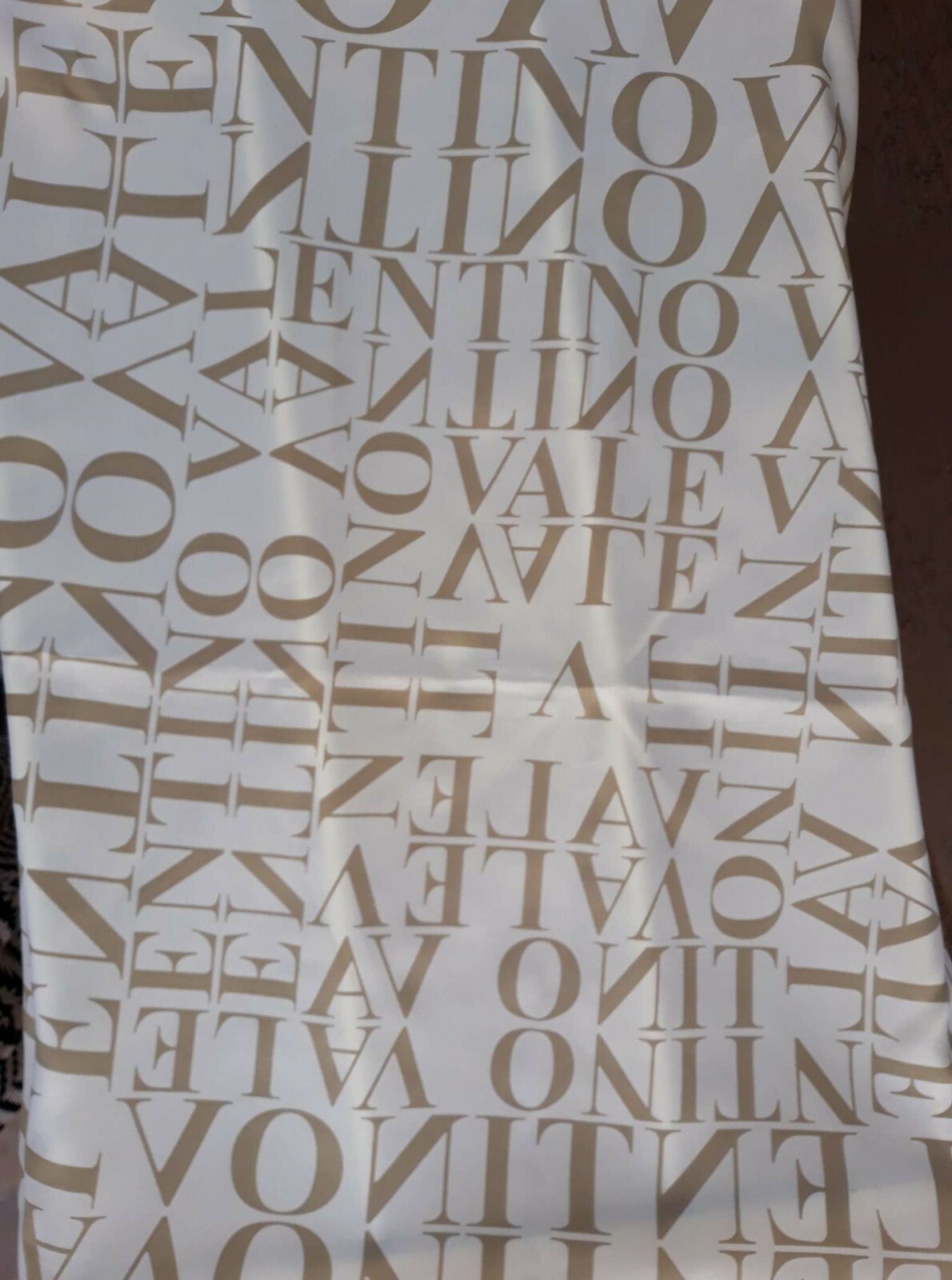 VALENTINO LOGO Square Silk Scarf