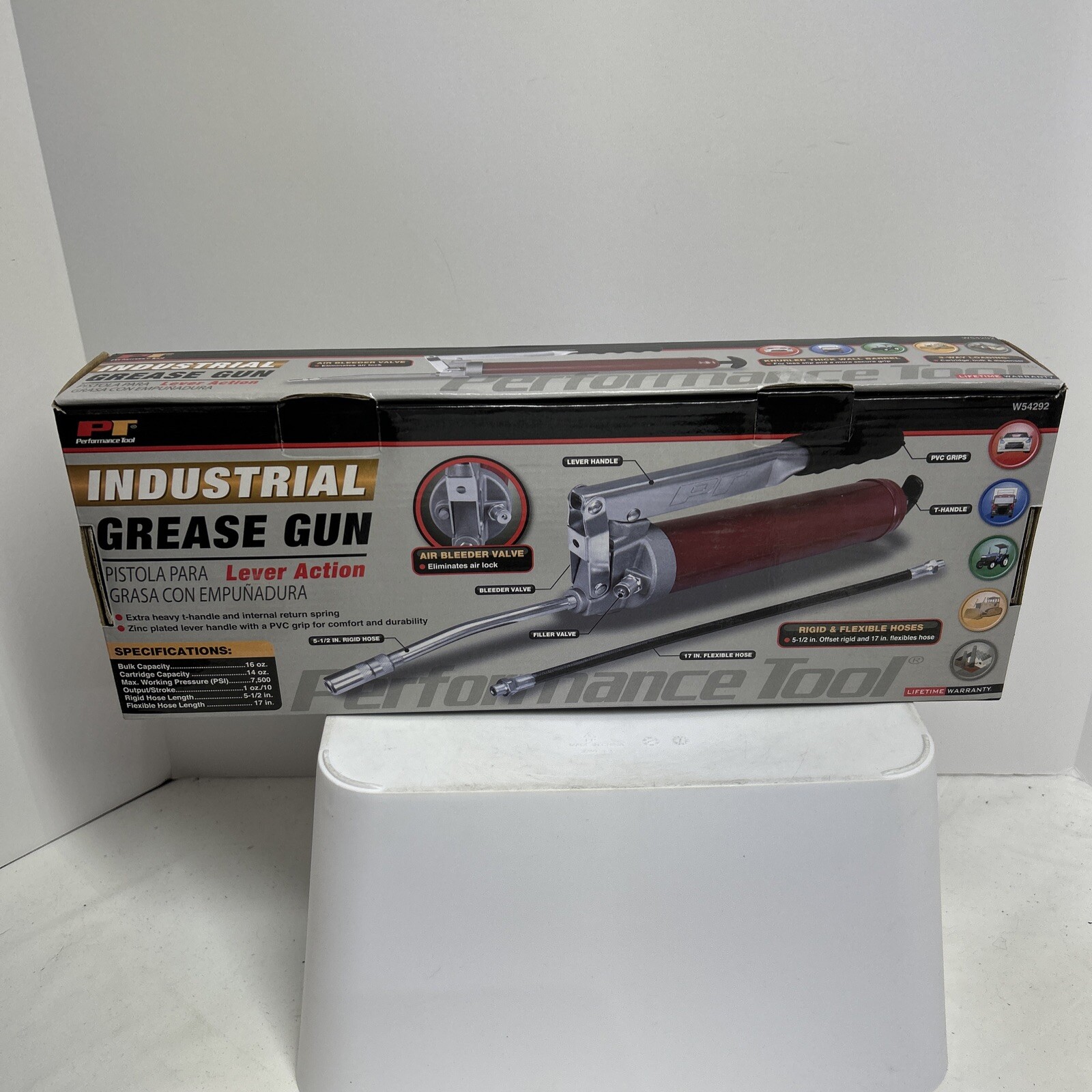 🔥Performance Tool W54292 Lever Action Industrial/Commercial Grease Gun