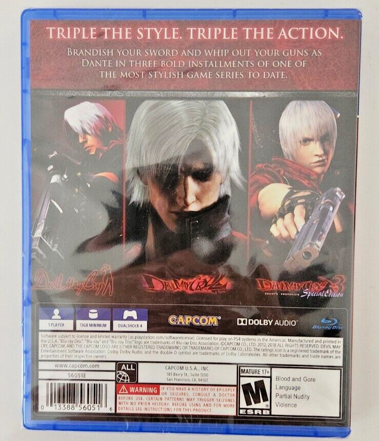 Devil May Cry HD Collection PS4 Brand New Game Special (2018 Fighting)