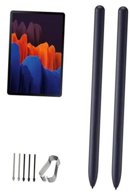 2 Pcs Galaxy Tab S7 Stylus Pen Replacement for Samsung Galaxy Tab S7, Tab Black