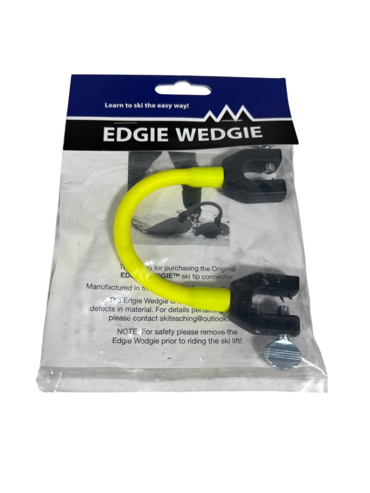 Edgie Wedgie Ski Ties | Edgie Wedgie Ski Connector, Yellow