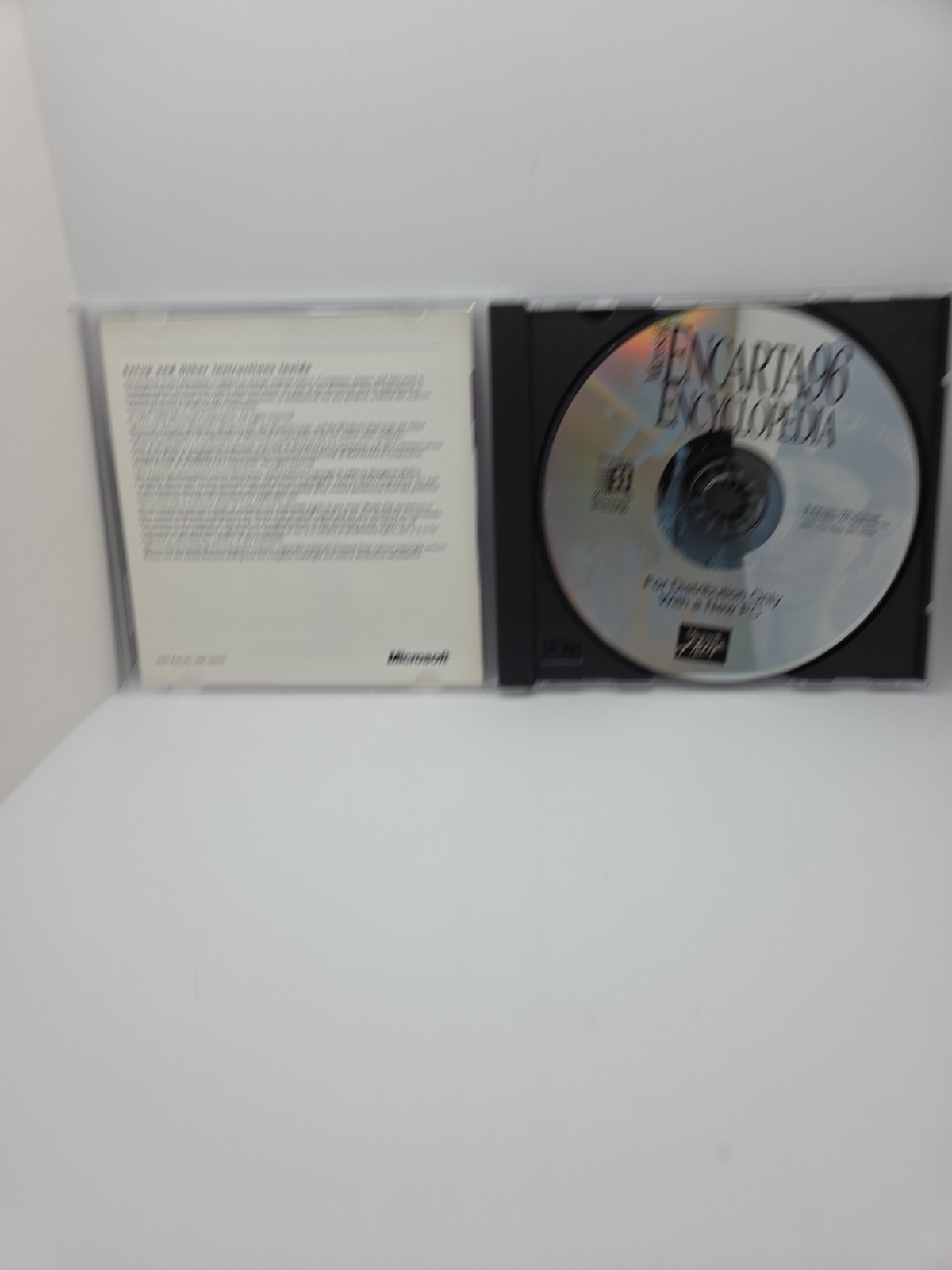 Microsoft Encarta 96 Encyclopedia CD-ROM Windows Macintosh Vintage Software BinB