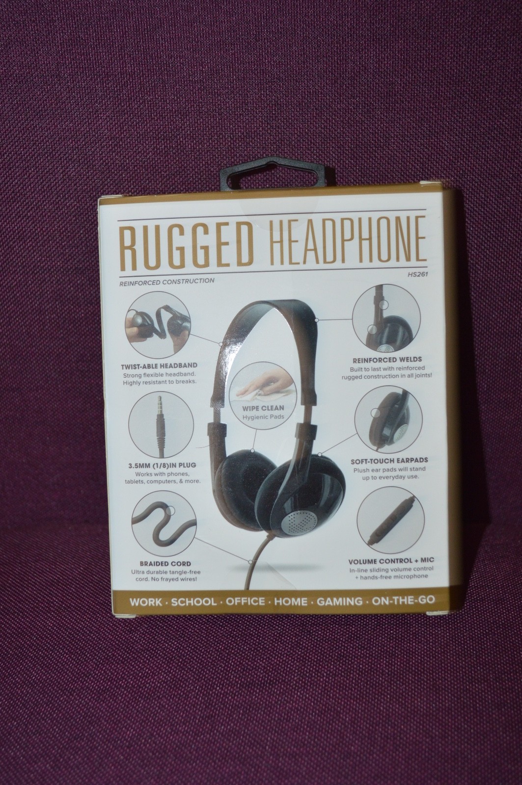 New Factory Sealed Sentry Volume Control Stereo Headphone A3