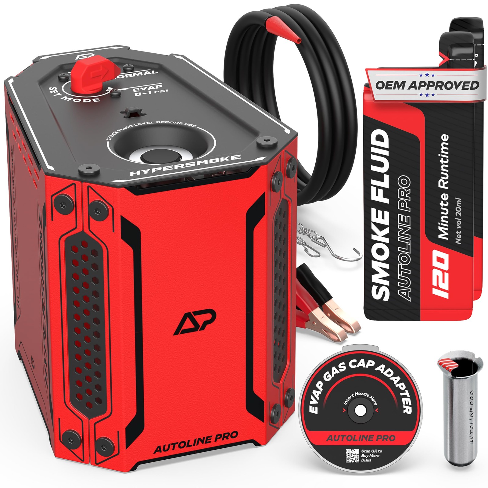 Automotive Smoke Machine for EVAP Leak Testing  Adjustable Pressure, Gas Cap