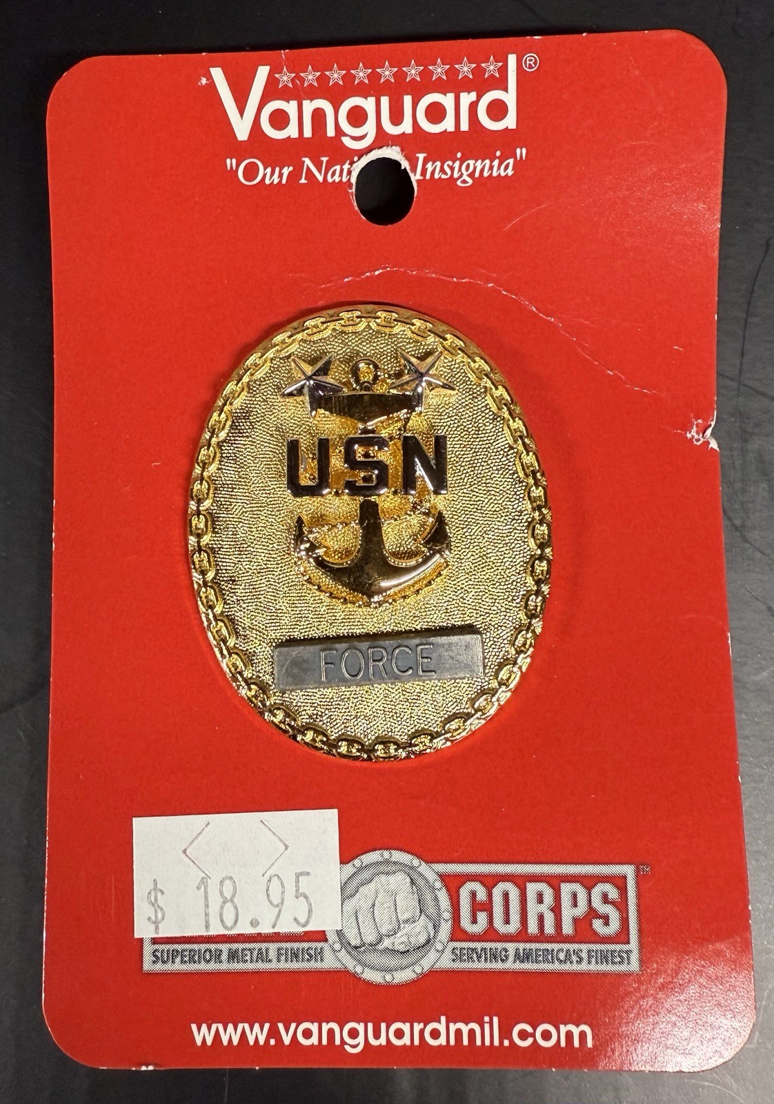 US NAVY - Senior Enlisted E-9 Force Master Chief pin Full Size