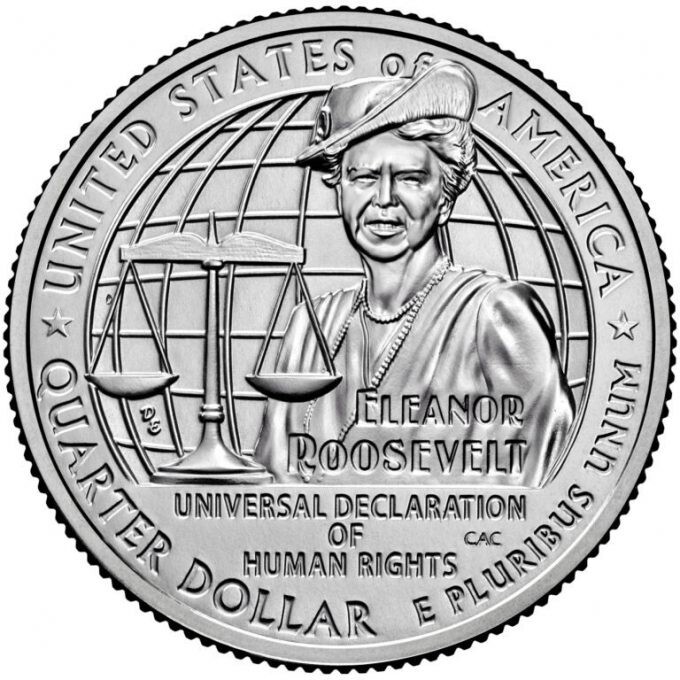 2023   AMERICAN WOMEN QUARTERS    ELEANORE ROOSEVELT   ( 3 COIN SET )