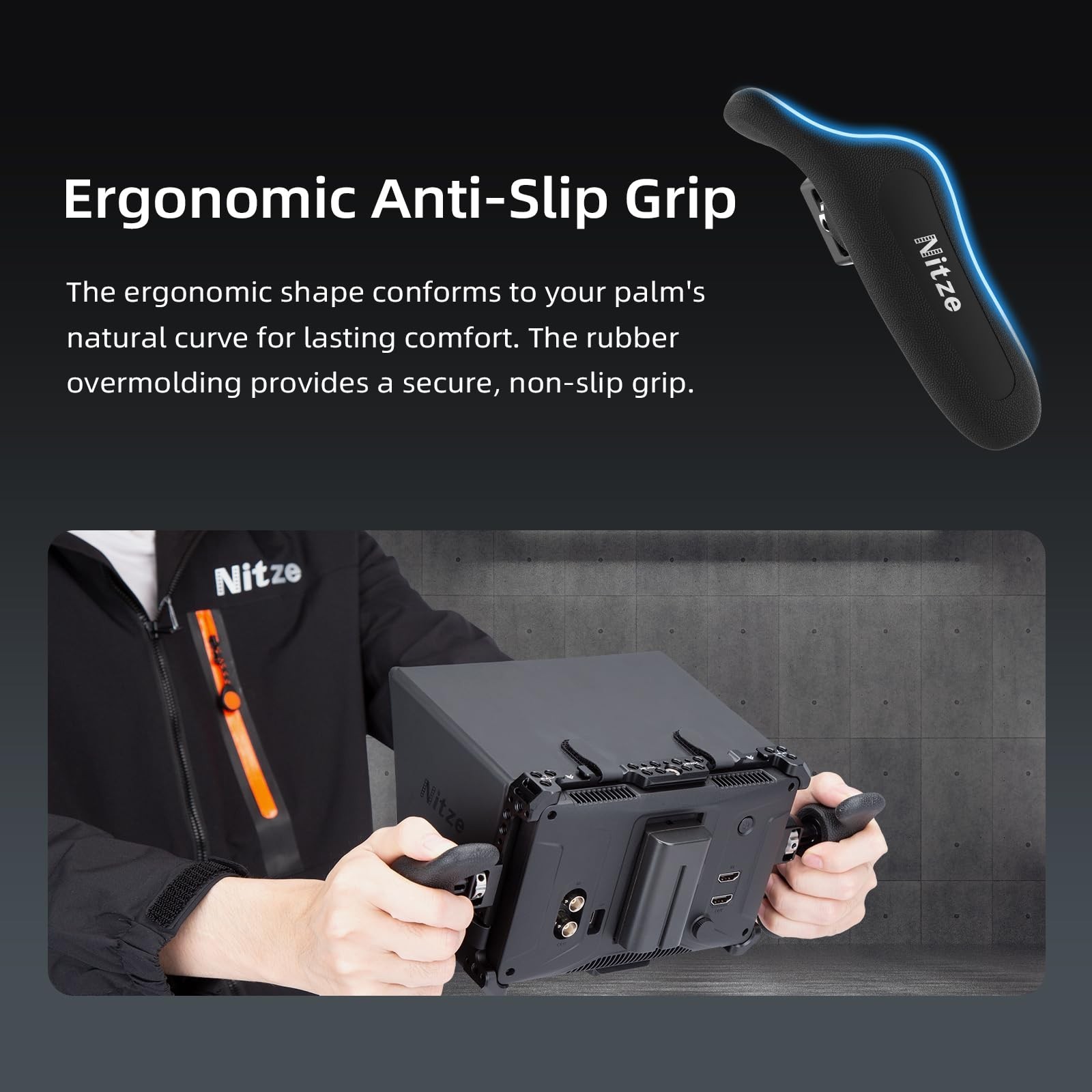 Nitze Side Handle Kit with 1/4" Screw and Retractable Locating Pins, 360° Adj...