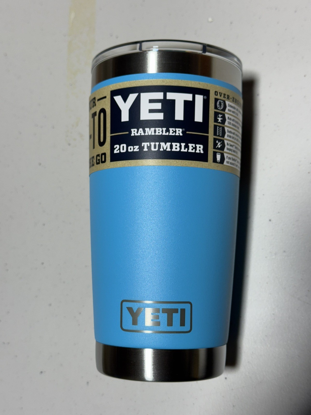 YETI Rambler 20oz Tumbler with Magslider Lid - Reef Blue -  NEW DISCONTINUED