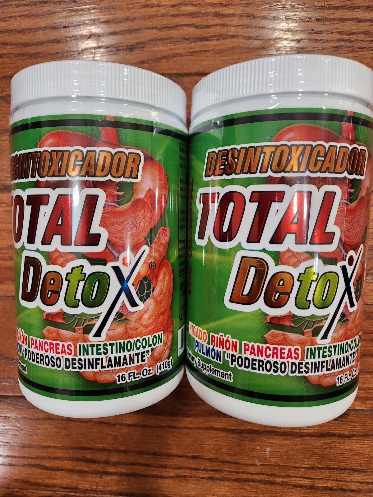 2 TOTAL DETOX DESINTOXICADOR DIETARY SUPPLEMENT 16 FL OZ EA 12/2028 NEW & SEALED