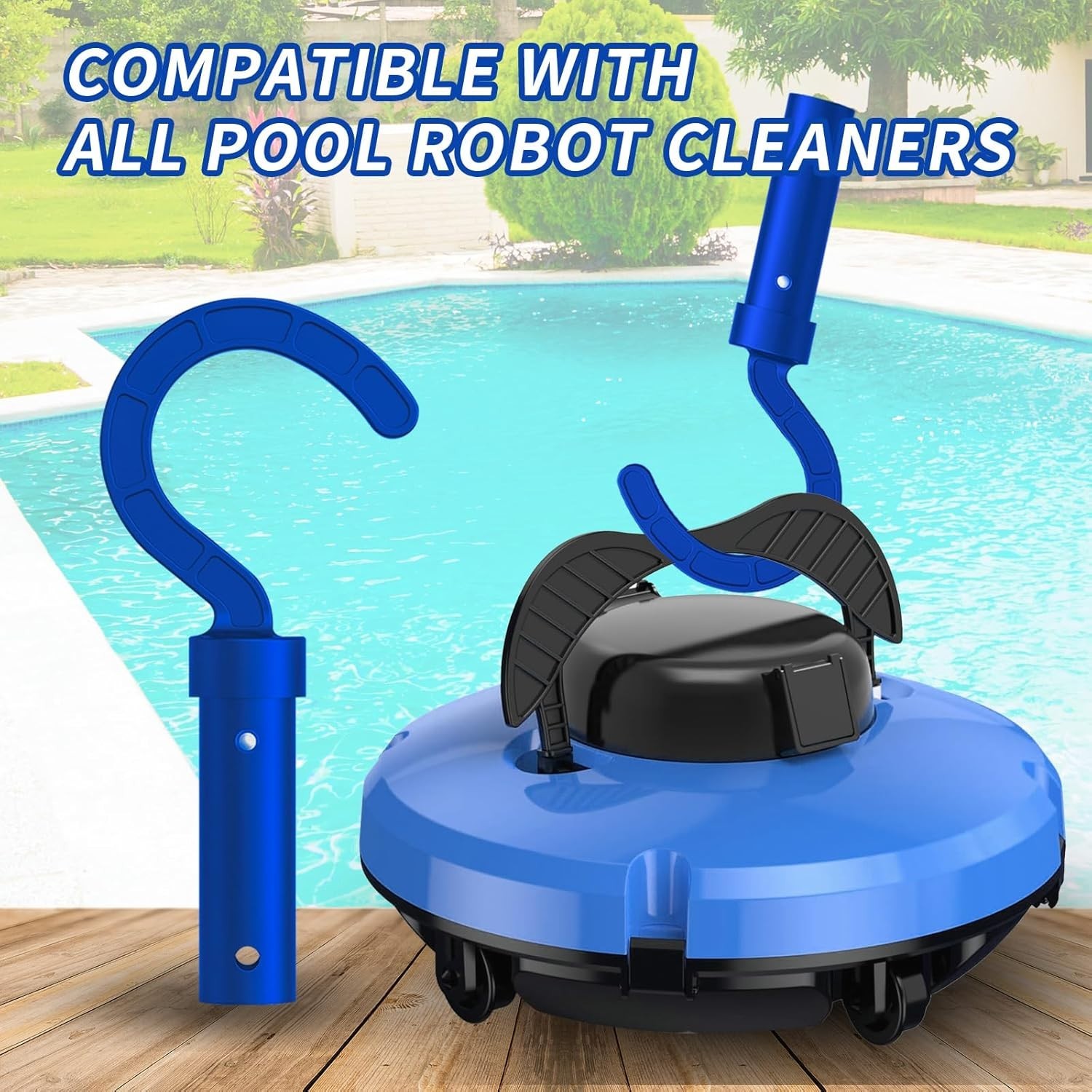 Blue Hook for All Robotic Pool Cleaners - Effortless Retrieval and Compatibility