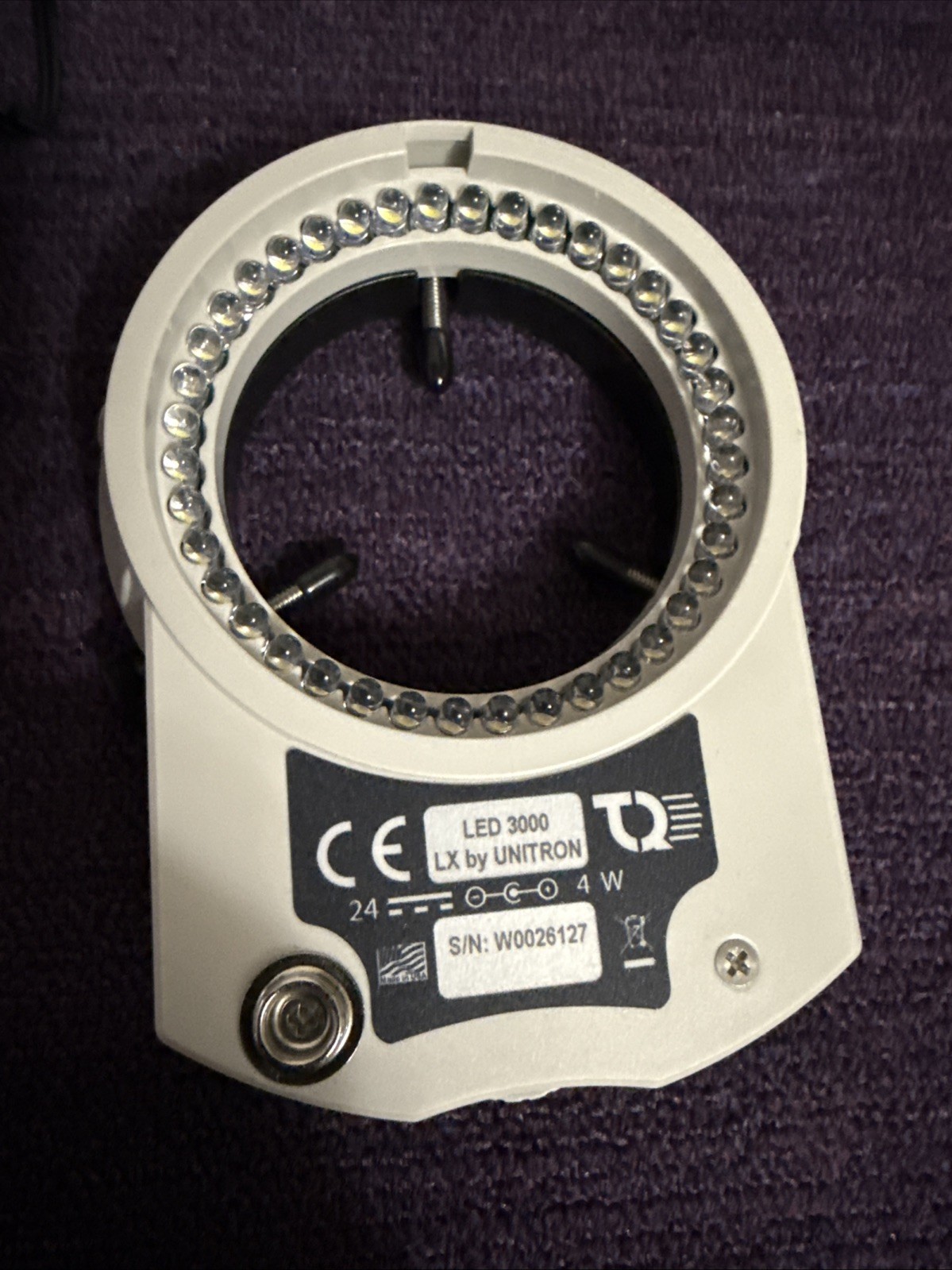 LX Microscopes by Unitron LED3000 - ESD Safe LED Ring Light New In The Box