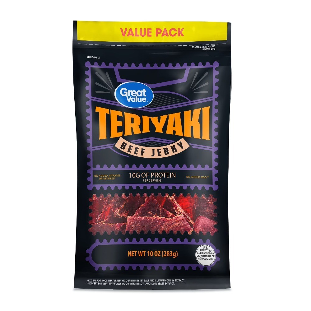 Teriyaki Beef Jerky Value Pack 10 Ounce Premium Dried Meat Snack